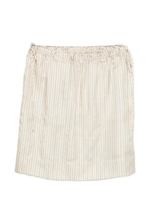 TOTEME striped mini skirt - Neutrals