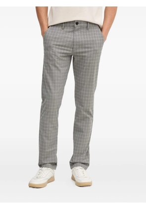 BOSS checked-pattern trousers - Grey