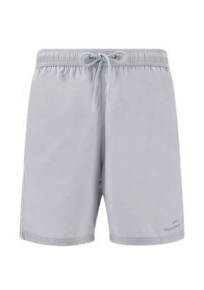 Paul & Shark logo-embroidered swim shorts - Grey