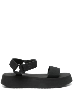 Calvin Klein Jeans canvas plataform sandals - Black