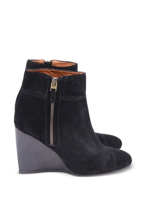Lanvin Pre-Owned almond-toe ankle boots - Black