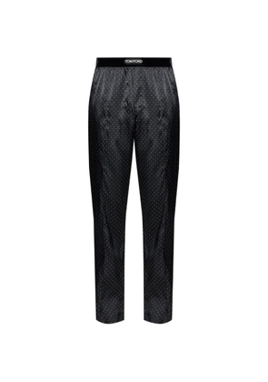 TOM FORD polka-dot pajama bottoms - Black