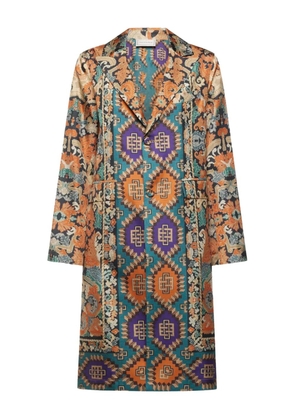 Pierre-Louis Mascia silk single-breasted coat - Neutrals