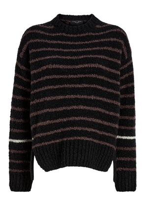 Proenza Schouler White Label Leonie striped wool sweater - Black
