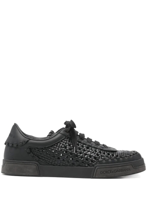 Dolce & Gabbana Pre-Owned Portofino Yacht leather sneakers - Black