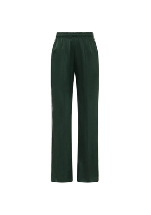 The Upside Marnie wide-leg silk trousers - Green