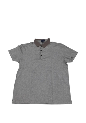 Lanvin Pre-Owned grosgrain polo shirt - Grey
