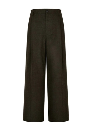 TOMBOY button-fastening pleated trousers - Brown