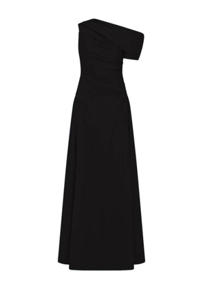 Rachel Gilbert asymmetrical-detail evening dress - Black