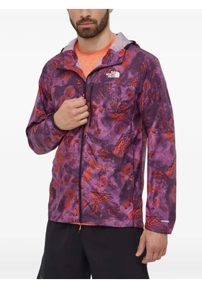 The North Face patterned hooded jacket - Purple