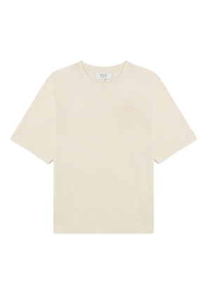 Maison Kitsuné embroidered cotton T-shirt - Neutrals