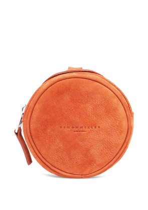 Simon Miller circle zip suede pouch - Brown