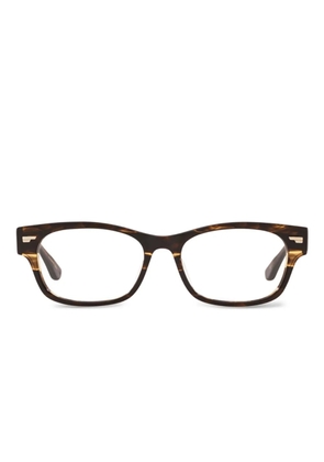 Oliver Peoples Denton rectangle-frame glasses - Brown
