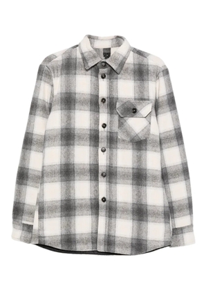 IMPERIAL plaid pocket jacket - White