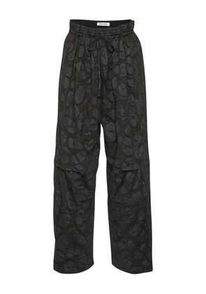 Henrik Vibskov drawstring print trousers - Black
