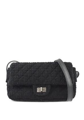 CHANEL Pre-Owned 2009 2.55 tweed shoulder bag - Black