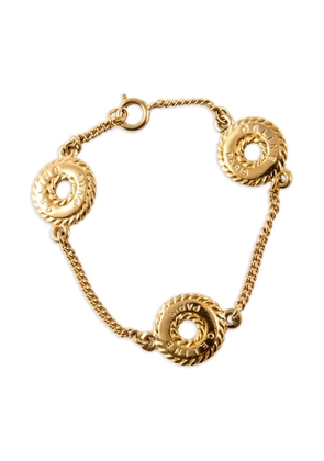 Celine Pre-Owned 1990s logo bracelet - Gold