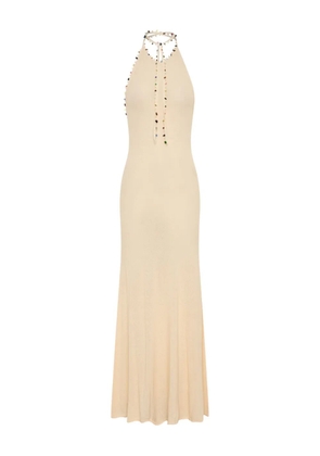 Christopher Esber halterneck maxi dress - Neutrals