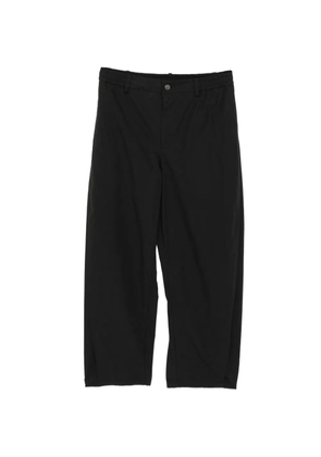 CROQUIS tapered drawstring trousers - Black