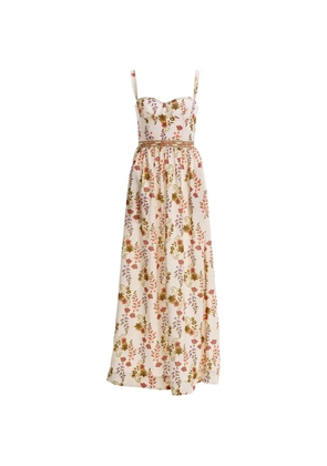 Agua By Agua Bendita Marcia aura floral-print maxi dress - Neutrals