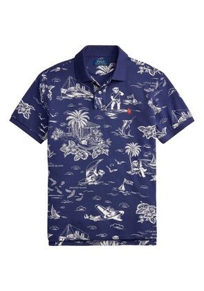 Polo Ralph Lauren printed polo shirt - Blue
