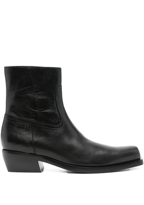 Versace Pre-Owned 50mm leather ankle boots - Black