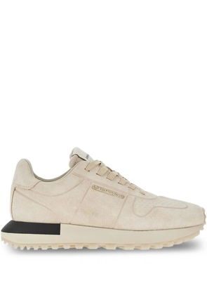 Emporio Armani suede sneakers - Neutrals