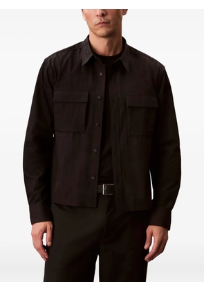 Calvin Klein pocket long-sleeved shirt - Black