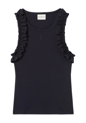 Claudie Pierlot ruffled-trim top - Blue