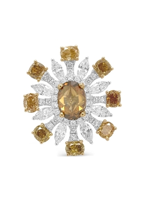 HYT Jewelry 18K white and yellow gold diamond ring - Silver