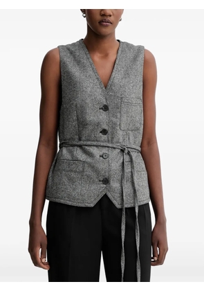 Marc O'Polo button belted waistcoat - Grey