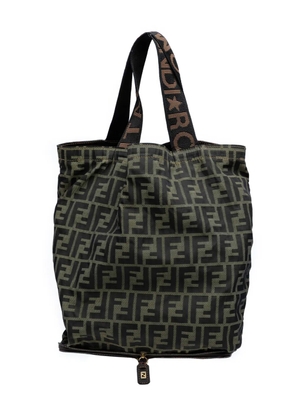 Fendi Pre-Owned 20th Century Zucca Canvas and Nylon Foldable tote bag - Brown