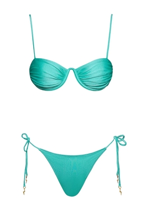 Noire Swimwear gathered-cup bikini - Blue