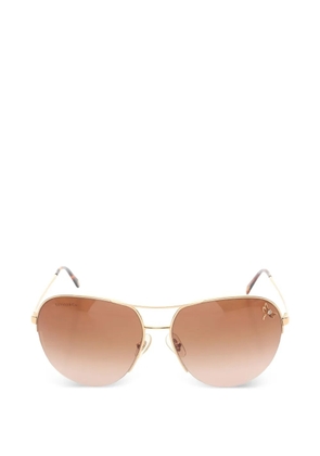 Tiffany & Co Eyewear 2010s dragonfly-motif pilot sunglasses - Brown