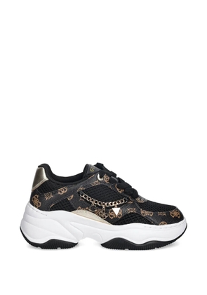 GUESS USA Harpaa logo print chain sneakers - Black