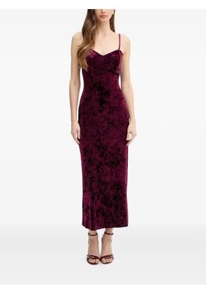 GUESS USA velvet slip maxi dress - Red