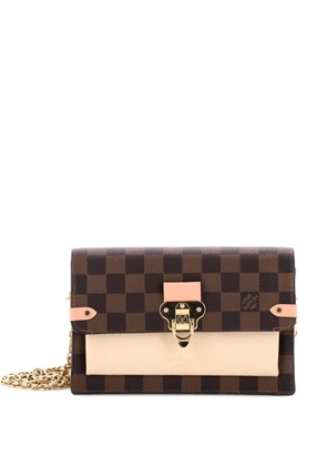 Louis Vuitton Pre-Owned Vavin Chain Wallet NM Damier with Leather crossbody bag - Brown