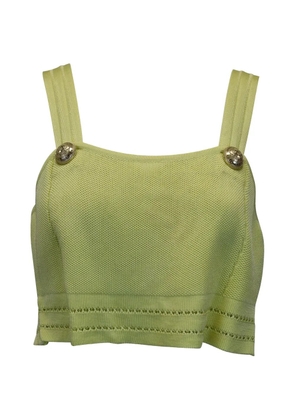 Balmain Pre-Owned sleeveless crop top - Green