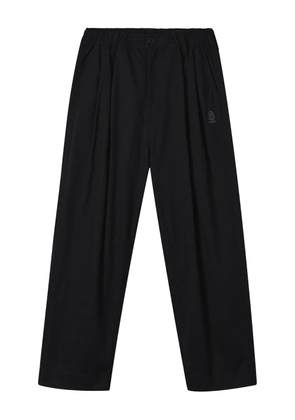 FINGERCROXX pleated logo trousers - Black