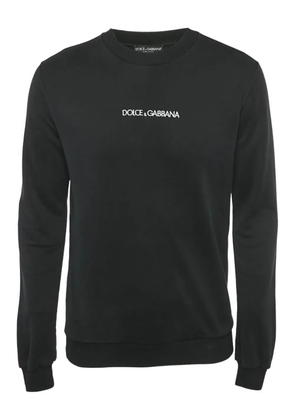 Dolce & Gabbana Pre-Owned logo-embroidered sweatshirt - Black