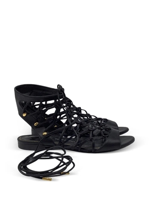 Tom Ford Vintage gladiator leather sandals - Black