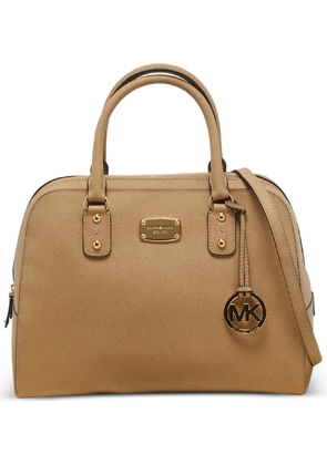 Michael Michael Kors large Sandrine leather tote bag - Neutrals