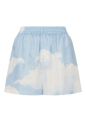 Moschino cloud-print shorts - Blue