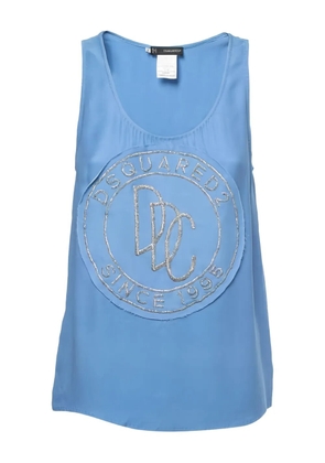 DSQUARED2 bead-embellished top - Blue