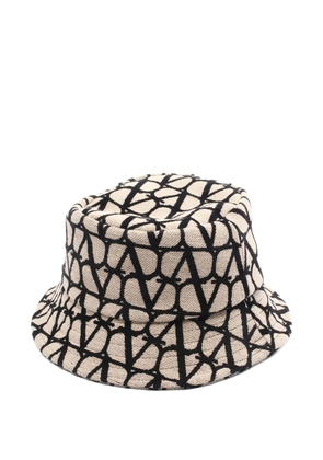 Valentino Garavani Pre-Owned 00s monogram-pattern bucket hat - Neutrals
