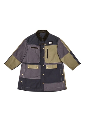 Bimba y Lola embroidered-logo coat - Blue