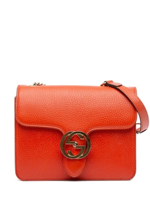 Gucci Pre-Owned 2016-2025 Small Dollar Calfskin Interlocking G crossbody bag - Orange