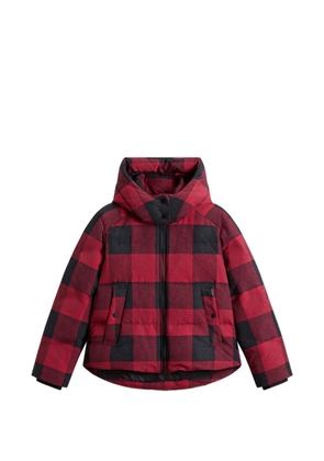 Woolrich check-pattern padded jacket - Red