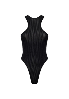 Laneus sleeveless halterneck body - Black