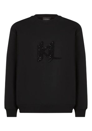 Karl Lagerfeld logo-embellished sweatshirt - Black